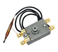 Water Heater Thermostat, 95 Degree Temperature Controller Switch Dual Probe Screw Terminal Safety Off Protection Electric(Screw Hole)
