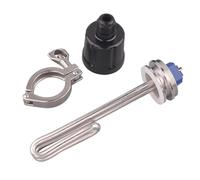 Water Heating Element 1.5 Tri-clamp Immersion Electric Water Heater 120V 1500W/1650W (Color : With clamp, Size : 120V_1500W L170MM)