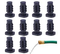 Water Hose Cap - 10pcss 8mm Hose End Plugs, Garden Hose End Cap Set | Waterline End Cap for Lawn Irrigation, Drip Irrigation, Car Wash