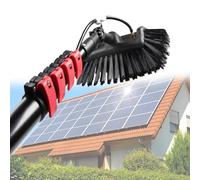 Water Hose Delivery Pole,Telescopic hydrocleaner Cleaning Brush, Black,Extendable Cleaner Conservatory Roof, for Solar Panels Cleaning Equipment 3.6M/12FT