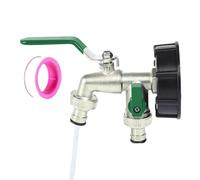 Water Hose Distributor, Heavy Duty Leak-proof Adapter, 2-Way Hose Splitter for the Garden, for Gardeners, Homeowners and Professionals for Car Washing, Floor Cleaning and Grooming