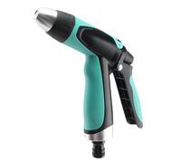 Water Hose Nozzle - 14 x 15 cm Hose Syringe with ABS Rubber Coating | Portable Adjustable Quick Coupling Shower for Indoor Outdoor Yard Patio Lawn Pathway Landscape Planting