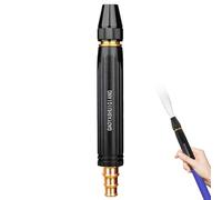 Water Hose Nozzle - 16.7cm Metal Spray Tool, Brass Connector Sprayer, Adjustable Pressure Washer, Durable Alloy Cleaner | Multipurpose Power Nozzle for Car Washing Garden Irrigation Tasks