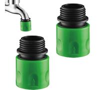 Water Hose Quick Coupler - 2-Piece Flexible Adapter, Rapid Connect Hose Fittings, Detachable Irrigation Connector, Multi-Function Garden Joiner | Plumbing Accessory Fitting for Outdoor Use