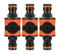 Water Hose Switch Quick Connector 3 Pcs Garden Hose Connector in Lines Water Hoses Fittings Hosepipe Connectors Quick Release Garden Hose Shut Off Valve Garden Hoses Connectors & Accessories, Orange