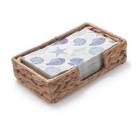 Water Hyacinth Bathroom Napkin Holder Tray Flat Napkin Basket for Table Wicker Guest Towel Holder Rectangle 24 x 14 x 6cm