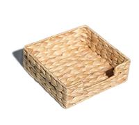Water Hyacinth Napkin Holder for Table, Guest Towel Holder Tray for Bathroom, Woven Rattan Wicker Table Dinner Paper Hand Guest Towel Napkin Holders for Bathroom, Basket Tray Caddy for Kitchen