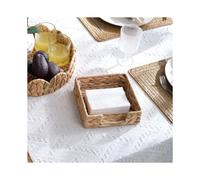 Water Hyacinth Napkin Holder for Table,Square Napkin Towel Holder for Bathroom,Kitchen,Restaurant,7.5" X 7.5" X 2.5"