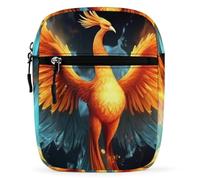 Water Ice And Fire Rising Phoenixes Small Crossbody Bag for Men Women