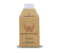 Water in a Box Flavoured Pure Spring Water 12 x 500ml Cartons | 100% Recyclable Packaging | Sustainably Sourced - Better Water for a Better World (Strawberry)