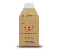 Water in a Box Flavoured Pure Spring Water 12 x 500ml Cartons | 100% Recyclable Packaging | Sustainably Sourced - Better Water for a Better World (Orange + Peach)