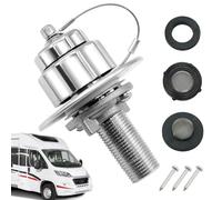 Water Inlet for Motorhomes, Caravans Water Inlet with Check Valve - Precision Sealing Filling Connection for Families Adults Camping Equipment