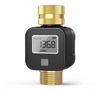 Water Inlet Timer With Brass Valve, IP55 Waterproof Rating, LCD Display For Water Flow Monitoring, Supports 0 5~8bar Working Water Pressure And Outdoor