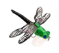 Water Insect Fishing Lures - Pseudo-dragonfly Baits, Widely Use Triple Hook | Simulation Fly Trap Tackle for Riverbank Lake Lake Saltater Coastal Area Area