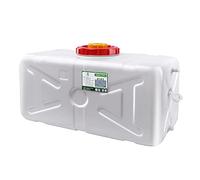 Water jerry can White 25L/45L/70L/100L/150L Capacity Water Tank Plastic Water Bucket Horizontal Square Water Storage Tank With Cover Outdoor Travel Bucket Camping & Hiking Water Storage Wate(Size:45L)