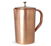 Water Jug - Copper Pitcher - House Warming Gifts New Home - Large Water Jug - 2 Liters Hammered Copper Pitcher for Ayurveda Benefits, Copper Water Pitcher
