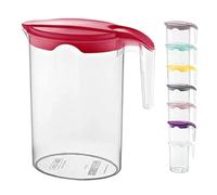 Water Jug for Milk and Juice Storage - Plastic Fridge Door Container With Lid and Easy Pouring (4)