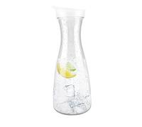 Water Jug with Lid, 600ml Acrylic Water Carafe Decanter Water or Juice Pitchers with Flip Top Lid Narrow Easy Grip for Cocktails, Lemonade, Punch, Sangria, Beers (1600ml)