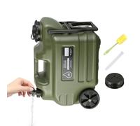 Water Jug with Spigot - 28L Portable Camping Water Tank | Wheeled Leak-Proo