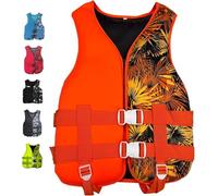 Water Kayaking Jacket, High Buoyancy Swim Vest with Adjustable Safety Strap for Boating, Fishing, Surfing and Outdoor Water Sports
