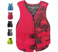 Water Kayaking Jacket, High Buoyancy Swim Vest with Adjustable Safety Strap for Boating, Fishing, Surfing and Outdoor Water Sports