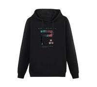 Water Kissing Men's Casual Shirt Mens Crew Neck Hoodie Periphery Personality Sweatershirt Black 3XL