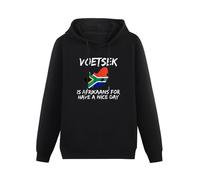 Water Kissing Men's Hoody Sweatershirt South African Expats Voetsek Funny Gift Cotton Tshirt Top Long Sleeve Hoody Black M