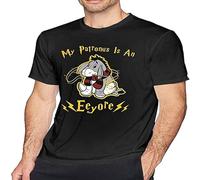 Water Kissing Mens Particular My Patronus is A Eeyore Tshirt Black 3XL