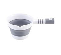 Water Ladle Scoop, Foldable Bath Pourer, 10.55x6.42in Hangable Dipper Spoon, Space Saving Design, Authentic Lightweight Material for Garden, Kitchen, Cooking, Shower, Bathroom