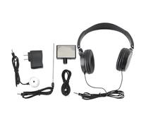 Water Leak Detector Kit, with Headphone, Adjustable Volume and Frequency Pointer, ABS+Metal Construction, Includes Probes, Charger, Data Cable, for Wall and Underground Pipe Leak Detection