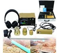 Water Leak Detector - Underground & Indoor Pipe Sensor with 3m Depth, 4 Adjustable Frequencies, Audio Listening Headset for Home & Outdoor Use