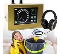 Water Leak Detector, Underground Leakage Monitor with Digital Display, 4 Gears Adjustable Frequency, Effective Depth up to 4m, Portable with Carry Case