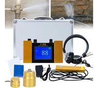 Water Leak Geophone Sensor, Professional Underground Water Leak Detector, Plumbing Leakage Detector Kit With Digital Display & Adjustable 4 Gears Frequency For Plumbing Detection