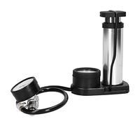 Water Leakage Tester Double Barometer Air Pressure Gauge Manual Leakage Measuring Device with Compressed Air Handle for Computer Water Cooling System ABS Material (Silver)