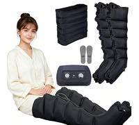 Water Legs Massager, Medical Lymphatic Drainage Device, Vein Angel, Air Compression Leg Massager for Lipedema Therapy, Level Pressure Adjustment, For Home Use (L 2 Legs + Waist)