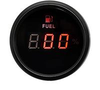 Water Level Gauge 0-190ohm Fuel Level Gauge Digital Oil Tank Level Indicator Meter With Red LED Fuel Gauge ForBoat Car Truck(BB 240-33ohm)
