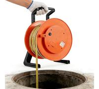 Water Level Gauge, 10m-300m/32.8ft-984ft Well Water Depth Meter, Groundwater Measuring Instrument with Fixed Probe and Steel Tape, for Wells, Boreholes, Reservoirs, Pipes