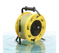 Water Level Meter, High-Precision Groundwater Depth Gauge for Measuring Well and Borehole Levels, Fixed Probe with Steel Tape, Measures Depth 30-300M,Yellow-200M