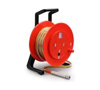 Water Level Meter, Precision Water Depth Gauge with Fixed Probe and Steel Tape for Accurate Measurement up to 30M