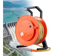 Water Level Meter, Stainless Steel Probe Groundwater Level Measuring Instrument with Fixed Probe and Steel Tape for Wells Boreholes Reservoirs and Pipes 150m