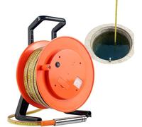 Water Level Meter with Fixed Probe and Steel Tape, Groundwater Measuring Instrument for Wells, Reservoirs & Pipes Up to 300m