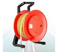 Water Level Meter with Fixed Probe, Steel Tape Measuring System & Audible Indicator for Hydrology, Irrigation Use (10-300m)
