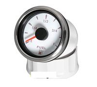Water Level Sensor, 240-33Ω Fuel Float Sensor 52mm Fuel Level Gauge 7 Color LED Oil Tank Level Indicator for Marine Boat Car Water Level Meter(Fuel Gauge WS)