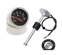 Water Level Sensor, 52mm Fuel Level Gauge + Fuel Level Sensor 0~190 Ohm with Red Backlight for Car Boat Motorcycle Indicator E-F Range 12-24V(300mm Sensor X Gauge)