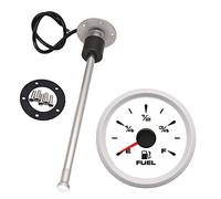 Water Level Sensor, 52mm Pointer Fuel Level Gauge with 0-190ohm Oil Tank Indicator Marine Fuel Level Sensor 100 150 200 250 300mm for Marine Boat(100mm Sensor WW)