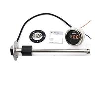 Water Level Sensor, Digital 0-190ohm Water Level Gauge with Fuel Level Sensor for Universal Auto Car Boat 12V/24V Gasoline Diesel Vehicle(300mm Sensor Gauge)