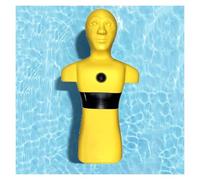 Water Life-Saving Training Dummy,Drowning Drill Training with 3 Inlet and Outlet Hole,Heavy-Duty Device,Easy To Store(Yellow)