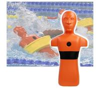 Water Life-saving Training Dummy,Drowning Prevention Teaching Model,No Installation Required,with 3 Water Injection Holes(Orange)