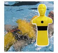 Water Life-saving Training Dummy,Drowning Prevention Teaching Tools with 3 Inlet and Outlet Holes,No Installation Required(Yellow)