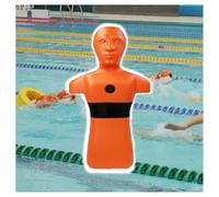 Water life-saving Training Dummy,Reusable PE life-saving Training Equipment,Rapid Drainage with 3 Water Injection Holes(Orange)